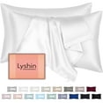 thumbnail image 1 of Fundas de almohada de seda LYSHIN Mulberry, paquete de 2, estándar, 50 x 66 cm, 1 of 7