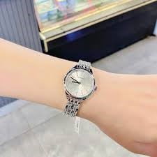 Swarovski Crystal Attract Watch Swiss Made, Pavé, Metal bracelet, Silver tone, Stainless steel