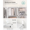 thumbnail image 6 of SONGMICS 10-Cube Shoe Rack with Doors, White Plastic Storage Cabinet for 40 Pairs of Shoes, Steel Frame, Entryway & Bedroom Organizer, 6 of 6
