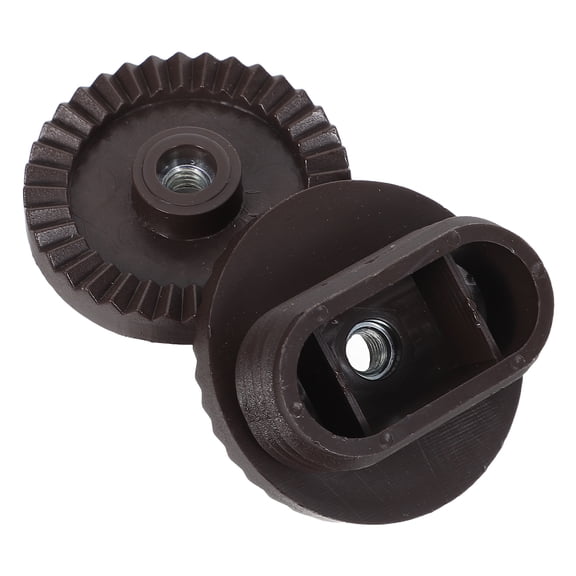 FOMIYES 1Pair Garden Swing Plastic Fittings Black for Patio Canopy Frame Replacement Easy DIY Installation