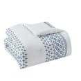 thumbnail image 3 of Indigo Ink Denim 3-Piece Navy Geometric Stripe Comforter Set, King, 3 of 5
