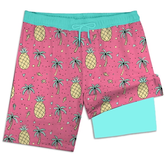 Glisme Teen Boy Swim Trunks Versatile Swim Short With Stretch Liner And Color Lightweight Beach Swimwear Classic Playsuit Pink 11-12 Years