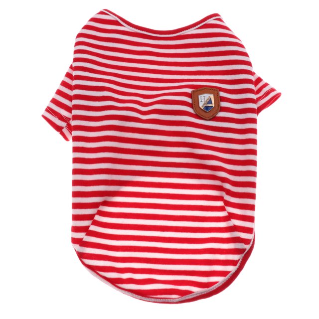 Ropa casual para perro y Gato Sunnimix Chaleco Rayas Verano M