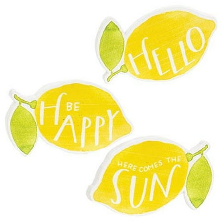 

CWI Gifts 3/Set Be Happy Lemon Magnets