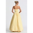 thumbnail image 2 of Black Strapless Ruched Bodice High-Low Ball Gown Evening Dress, 2 of 6