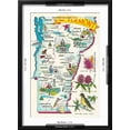 thumbnail image 5 of Art.com Map of Vermont Art Print, Black Frame Wall Art, 17" x 23", 5 of 5