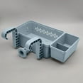 thumbnail image 1 of NAOJIE 1 Sets of Poolside Storage Baskets with Cup Holders - Perfect for 3-Inch or Smaller Top Rails - Above Ground Pool Accessories - Fit for Most Above Ground Pool(Grey), 1 of 3