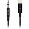 thumbnail image 1 of Belkin  3 ft. 3.5 mm Audio Cable with Lightning Connector, 1 of 1