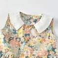 thumbnail image 4 of Wavsuf Flower Girls Dress Printed Vintage Beige Princess Dress Size 6 Years, 4 of 9