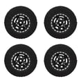 thumbnail image 4 of Estrela 4 neumáticos de goma delanteros traseros de 2.165 in con llanta de metal de 5 radios para coche Axial SCX24 1/24 RC, color negro, 4 of 8