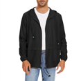 thumbnail image 2 of Mens Rain Jacket Lightweight Packable Rain Coats Men Waterproof Jackets with Hood Windbreaker, 2 of 6