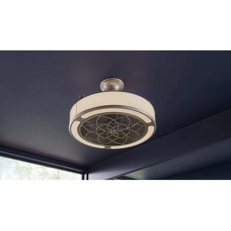 Stile Anderson 22 In Indoor Outdoor Brushed Nickel Ceiling Fan | Shelly ...