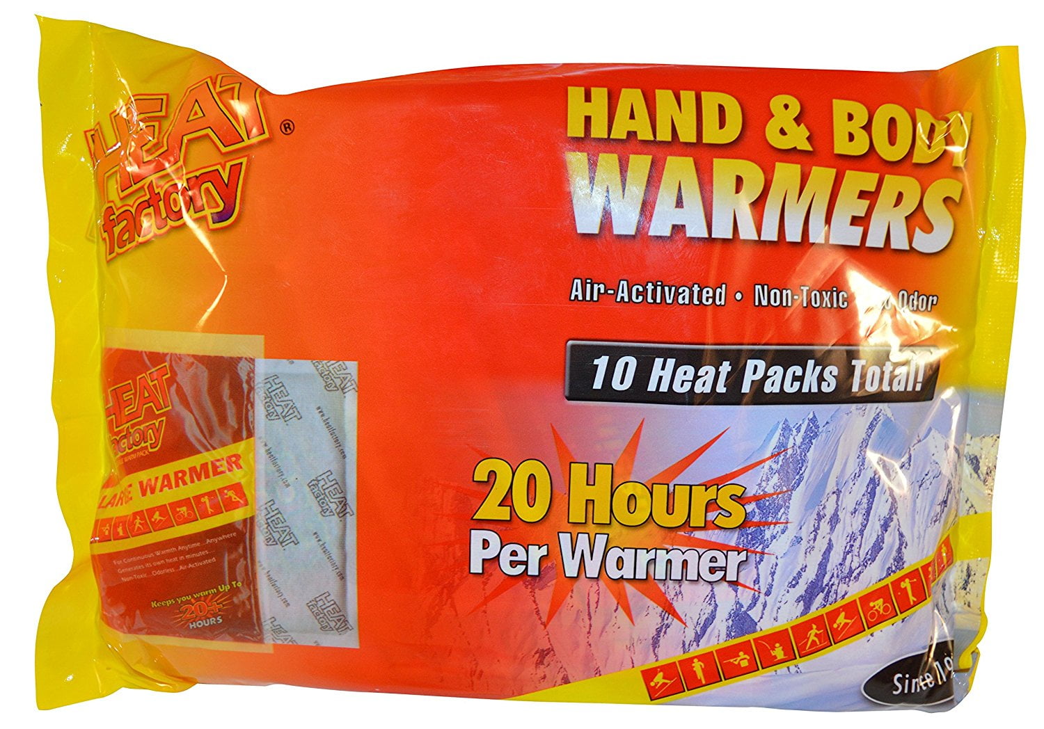 Hand and Body Heat Warmers, Large, 30 Pack By Heat Factory Walmart