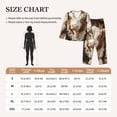 thumbnail image 4 of Vsdgher Rustic Cow Butterflies Champagne Pajamas Set Long Sleeve Sleepwear Womens Button Down Nightwear Pj Sets-XX-Large, 4 of 7
