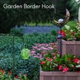 thumbnail image 4 of 4 Pcs Adjustable Shepherd Crook Hooks,Festoon Pole with Base,Garden Border Hook for String Lights,Flower Ball,Plant, 4 of 7