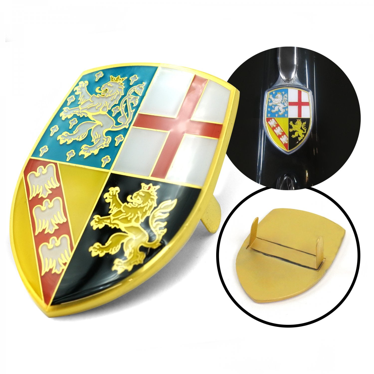 KaferLab 334769 VW Coat of Arms of Saarland Hood Badge ...