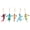 AA990, variant on 5pcs 5D Drawing Keychain Sets Double Sided for Craft Bag Decor Phone Straps and for Beginners Embroidery