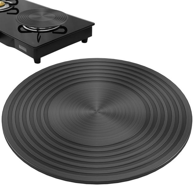 MesaSe Heat Diffuser Plate Aluminum Alloy Food Defrosting Tray Kitchen Flame Guard Simmer Plate Double-Sided Non-Slip Induction Diffuser Plate Stove Top Hob Ring Plate for Gas Stove