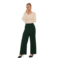 thumbnail image 2 of Pantalones anchos FUNYYZO pantalones de negocios de cintura alta para mujer, 2 of 6