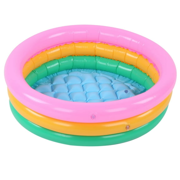 Falleo Clearance Children Soft Inflatable Swimming Pool Kids Boy Round Shape Bright Color Baby Basin PoolS