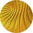 thumbnail image 1 of Ahgly Company Machine Washable Indoor Round Transitional Deep Yellow Area Rugs, 3' Round, 1 of 7
