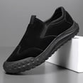 thumbnail image 5 of Black Men Fashionable Casual Outdoor Sports Round Toe Plus Size Spring Summer Work Safety Comfortable Hiking Sneakers, 5 of 9