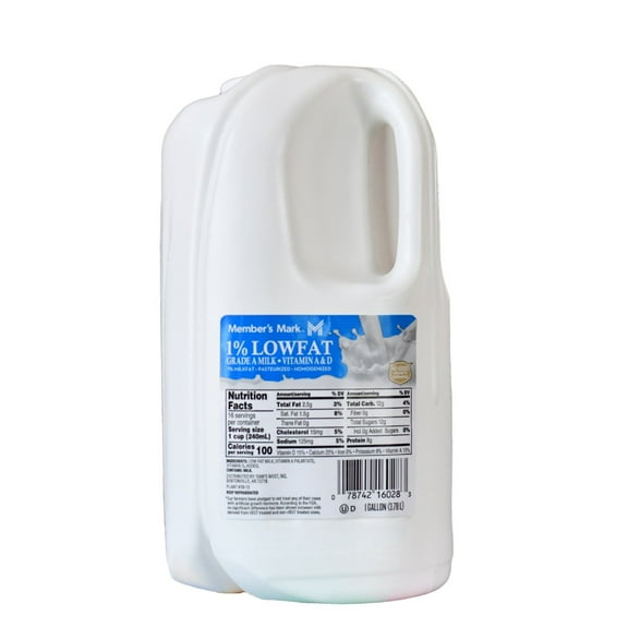 Member’s Mark 1% Low Fat Milk 1 gal.
