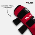 thumbnail image 4 of ESPINILLERA,PROTECTOR DE BATEO BEISBOL, ROJO/NEGRO, FELTER, 4 of 5