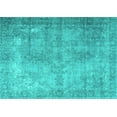 thumbnail image 1 of Ahgly Company Machine Washable Indoor Rectangle Persian Turquoise Blue Traditional Area Rugs, 4' x 6', 1 of 4