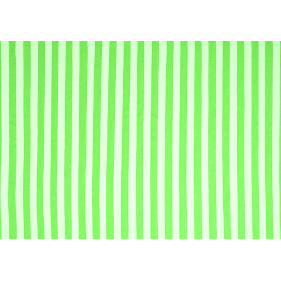 Ahgly Company Indoor Rectangle Solid Green Modern Area Rugs, 5' x 7'