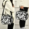 thumbnail image 5 of FORMRS Student Lunch Bag Insulated Reusable Cooler Box with Zipper Pockets, Cow Spots, 5 of 9