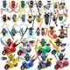 thumbnail image 4 of Figuras de acción de minimotos ninja, bloques de construcción, soldados esqueletos Ninjago, guerreros samuráis, muñecos de películas de anime, juguetes para niños, 4 of 5
