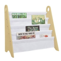 Wildkin Modern Sling Bookshelf - Natural w/ White