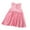 Pink, variant on MXIEZI 2-6 Years Toddler Baby Girls Cotton Linen Dress Sleeveless Casual Dresses Summer Solid Colour Sundress for Kids