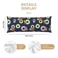 thumbnail image 3 of Lsque Sloth with Donuts Body Pillow Case Cover,Ultra-Soft Microfiber Bed Pillow Cases 20x54 inches,Elegant Bedding,Breathable Durable Pillow Cover with Envelope Closure, 3 of 8