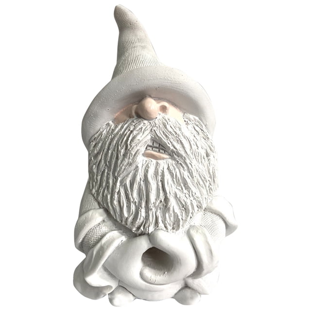 Precio sorpresa!Adornos de figuras de dedo medio, divertidos gnomos de jardín, estatuas al aire libre, decoración de escultura enana de 5,9 pulgadas para patio exterior, decoración de inauguración de