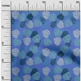 thumbnail image 2 of oneOone Velvet Blue Fabric Tropical Sewing Craft Projects Fabric Prints By Yard 58 Inch Wide, 2 of 5