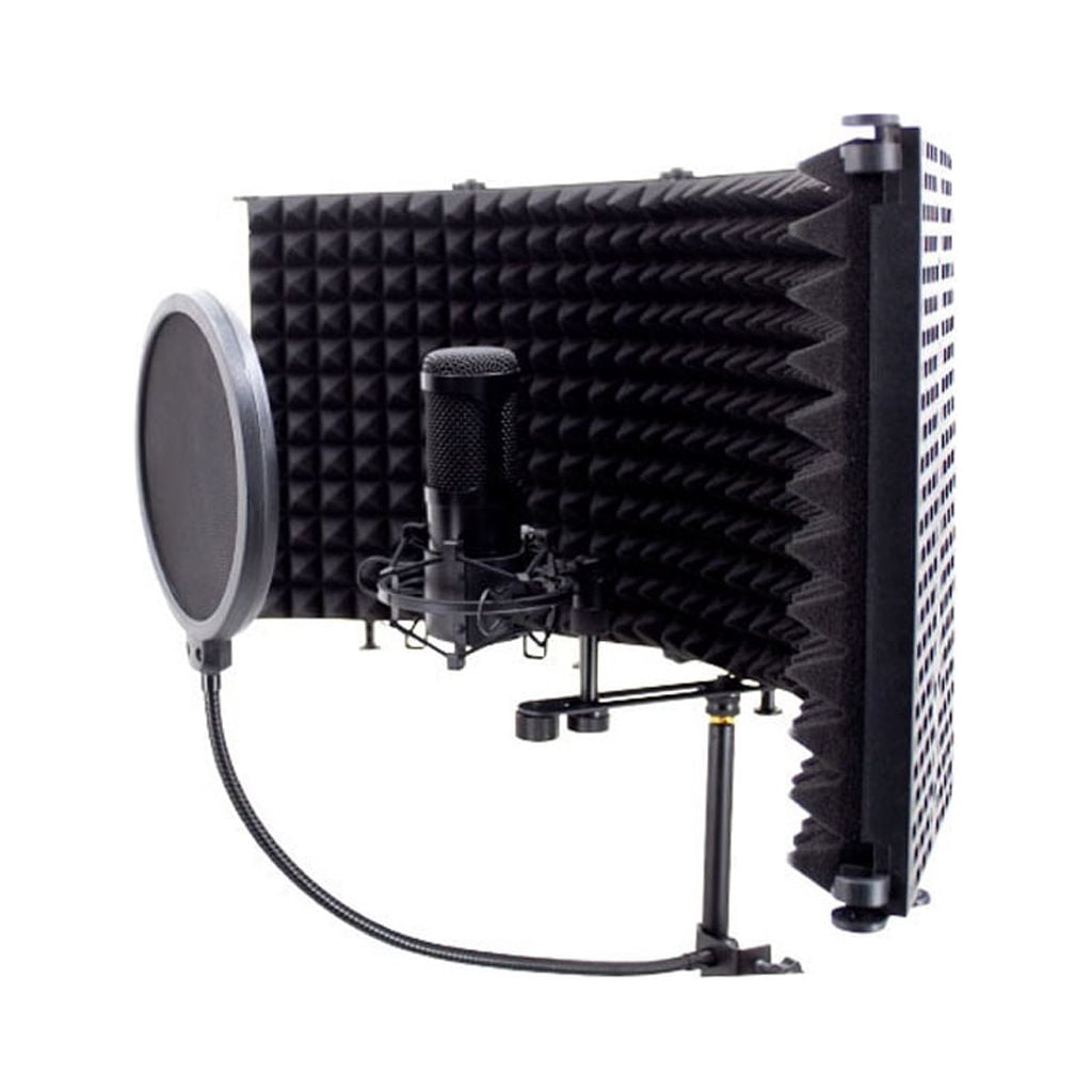 Isolation Can Fixed on a Desk or Tabletop Microphone Stand Sturdiness 10.12in Panel Heights Long Lasting Perform