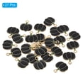thumbnail image 3 of Uxcell Pumpkin Pendants, 27 Pack Enamel Pumpkin Beads Metal Pumpkins Charm for Jewelry Making, Black, 3 of 6