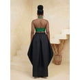thumbnail image 2 of Black Oversized Pleated Maxi Skirt With Front Slit, Elegant Resort Style For Daily Wear And Parties, 2 of 7