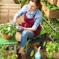 thumbnail image 2 of Costway Rolling Tray Gardening Planting with Work Seat Garden Cart Green, 2 of 7