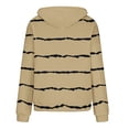 thumbnail image 5 of Oversize Hoodies for Women Pullover Fashion Casual Striped Long Sleeve Pocket Hoodie, 5 of 6