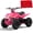 PINK, variant on Electric Four Wheeler Vehicle with Dual Speed Adjustment, 15 MPH MAX Speed,4 Wheeler Front & Rear Shock Absorbers, All-Terrain Pneumatic Tires, Safety Disc Brake & Warning Flag,ORANGE
