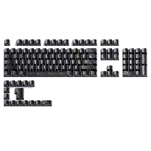 Carbon Texture 119 Keys Keycap Full Set Gaming Mechanical Keyboards Enhancing Aesthetics Longevity
