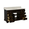 thumbnail image 2 of Aria 60" Single Bathroom Vanity with Chocolate Cabinet and Quartz Top, 2 of 8