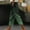 Green, variant on Zysthvn Women Capri Pants Cropped Gradient Summer Straight Leg Women Pants Casual Loose with Pockets Drawstring