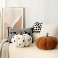 thumbnail image 4 of Pumpkin Pillow Plush Toy Creative Sofa Bedroom CushionHome Decoration Halloween Gift Christmas, Halloween, ThanksgivingGift (Caramel color,20cm), 4 of 7