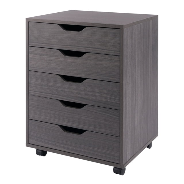 Armoire Halifax à 5 Tiroirs, Fini Charbon