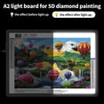 thumbnail image 6 of KOBAIBAN Magnetic A2 Light Pad, 3-Color Modes, 6-Level & Stepless Dimming, Tracing Light Board for Diamond Painting Drawing & Sketching - USB Powered, 6 of 10