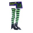 thumbnail image 1 of Witch Legs Yard Stakes Green/Black Halloween Décor, 1 of 2